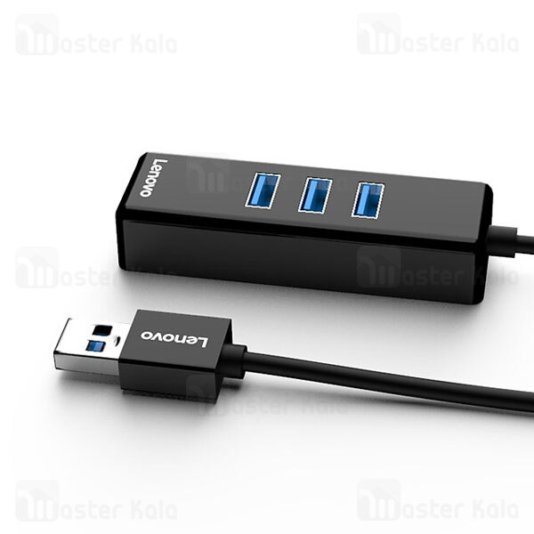 هاب 4 پورت لنوو Lenovo A625 4 in 1 USB HUB 3USB3.0 1Lan Port